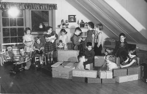 Kindergarten class, 1950s.