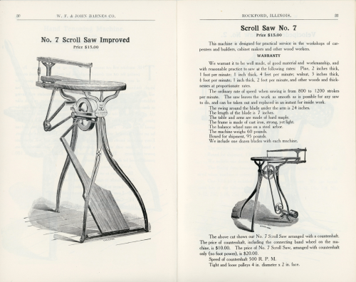 W.F. and John Barnes Company Scroll Saw No.7, c.1870s.